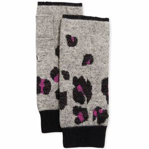 HP NEW Portolano Cashmere Leopard Print Armwarmers